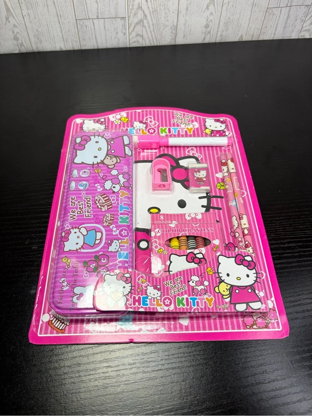 Hello Kitty Pink Multi-Piece Stationery Kit